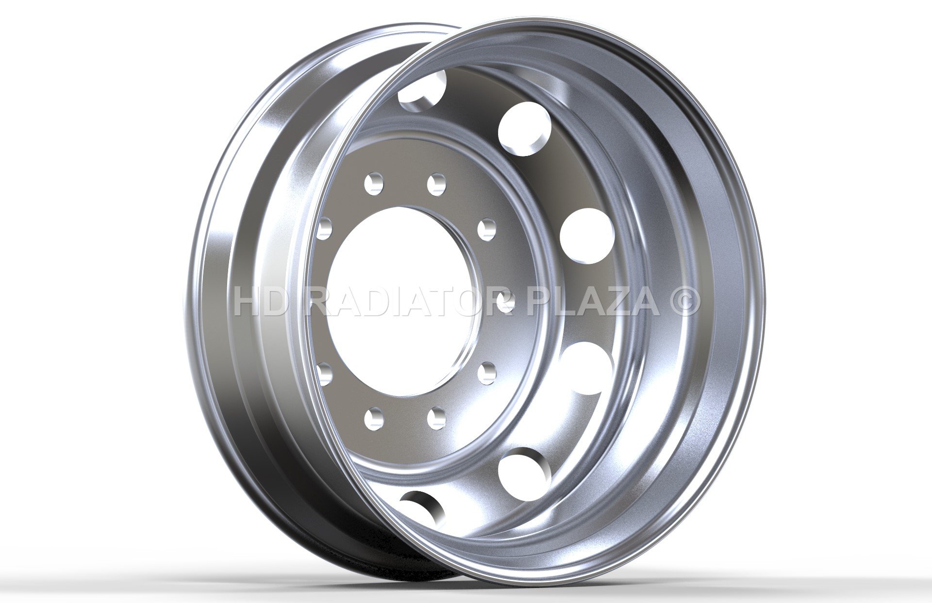 22.5 x 8.25 Aluminum HD Truck Trailer Wheel Rims Hub Alcoa Style Dually 10 Lug