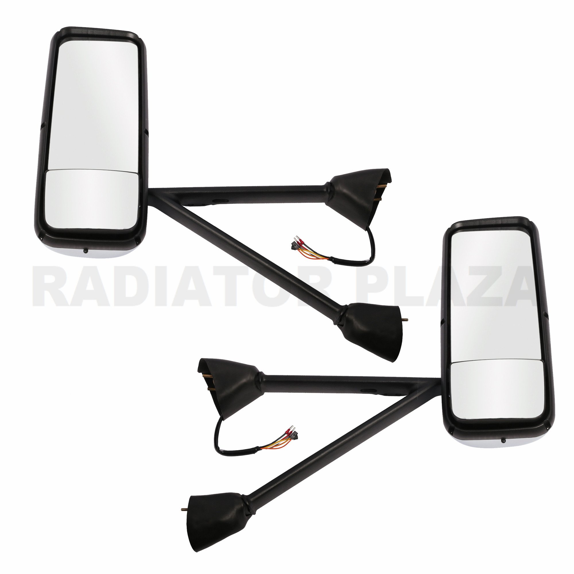 Chrome Rear View Side Mirror Pair Set LR For Kenworth 08-15 T370 T660 87-19 T800